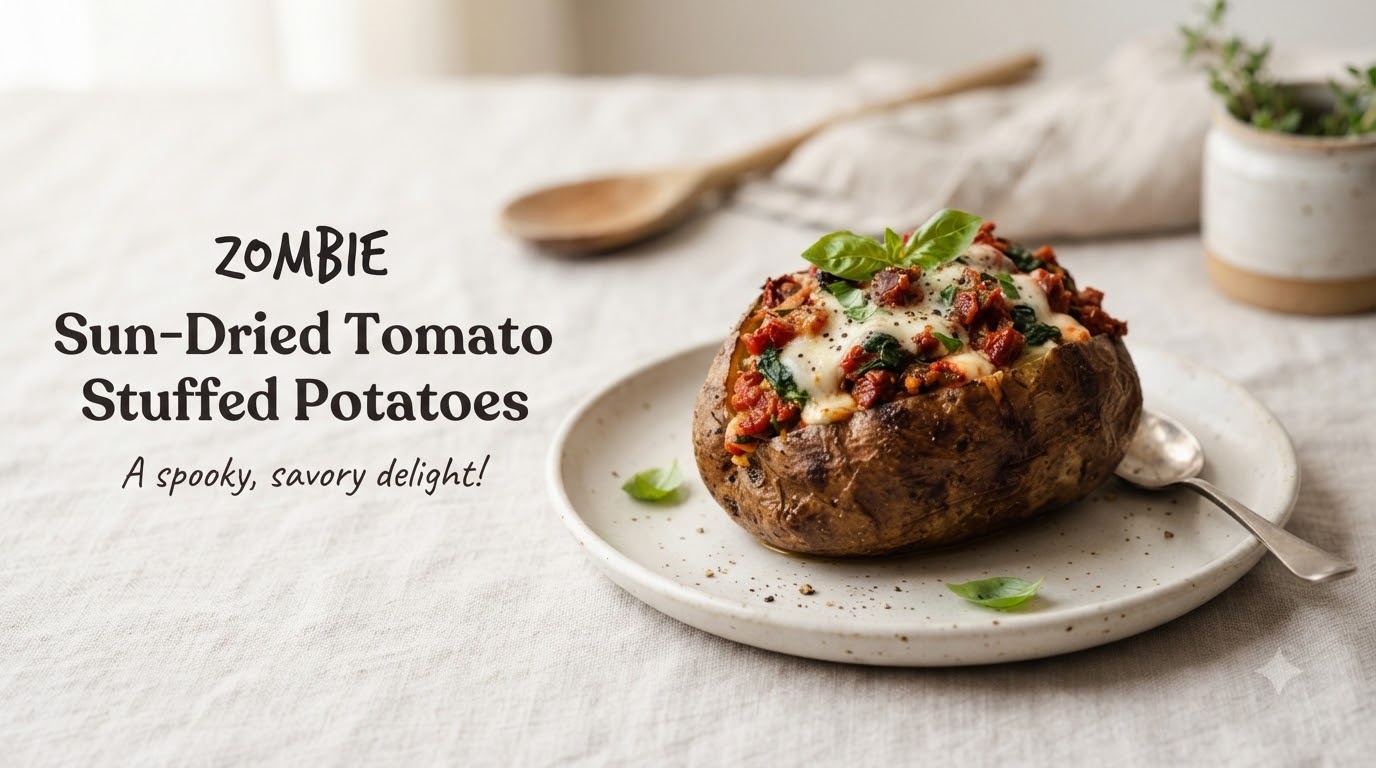 Zombie Sun-Dried Tomato Stuffed Potatoes Zombie Sun-Dried Tomato Stuffed Potatoes