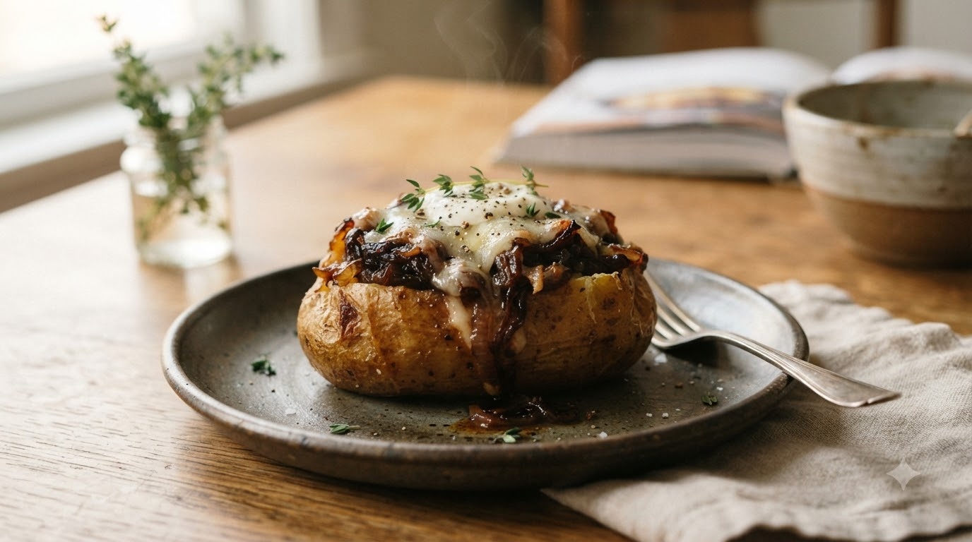 Goblin Caramelized Onion Stuffed Potatoes