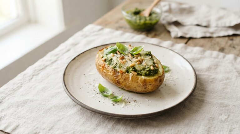 Banshee Pesto Stuffed Potatoes