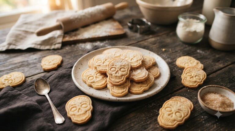 Skull Shortbread Cookies