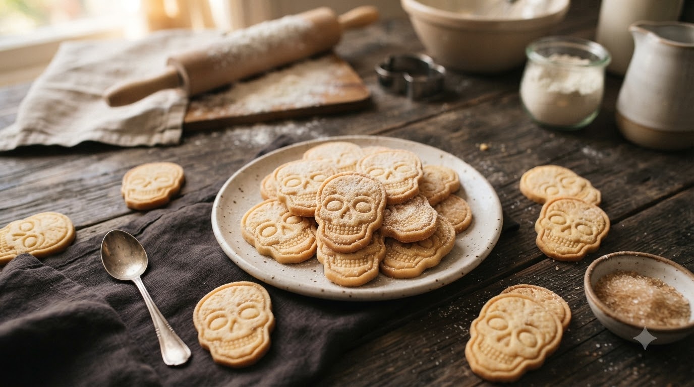 Skull Shortbread Cookies Skull Shortbread Cookies