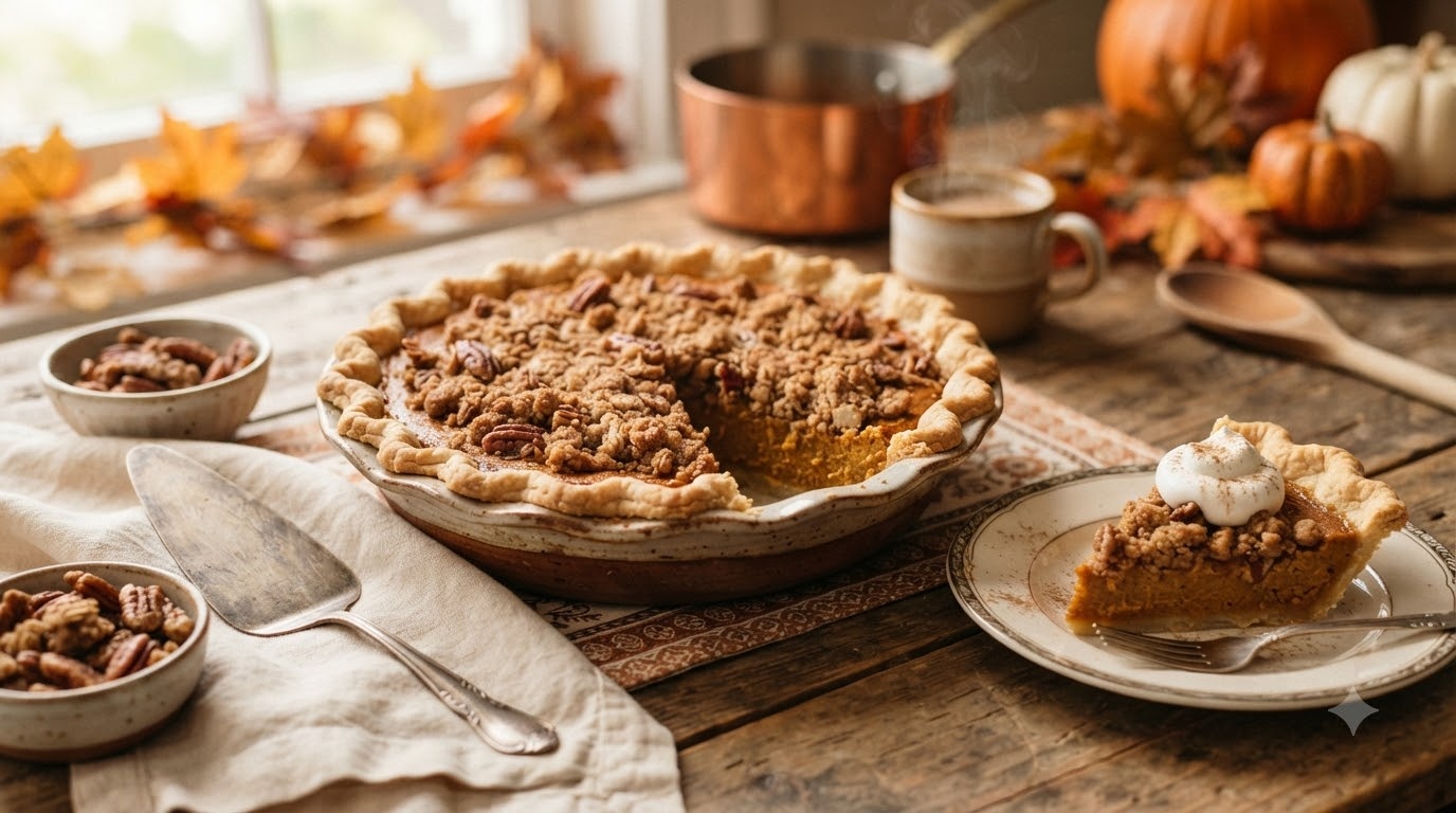 Pumpkin Crumble Pie