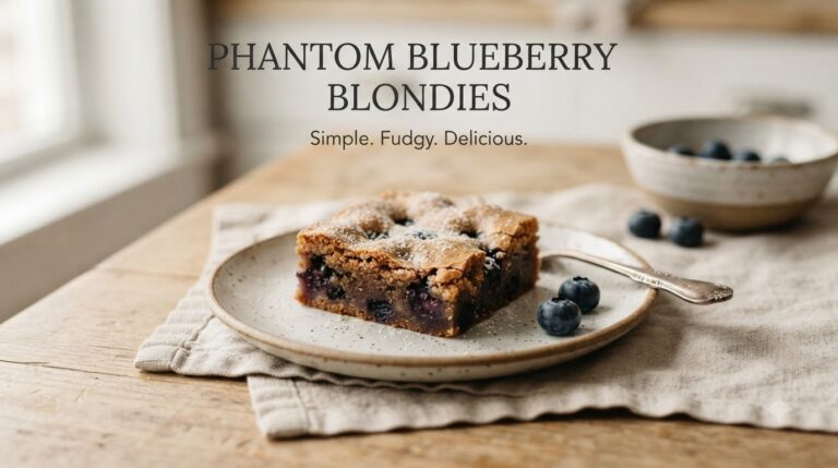 Phantom Blueberry Blondies