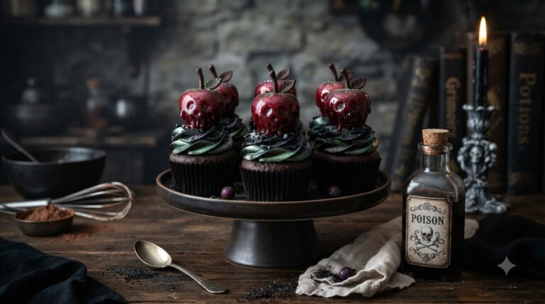 Poison Apple Cupcakes