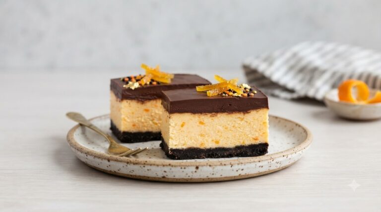 Monster Orange Cheesecake Bars