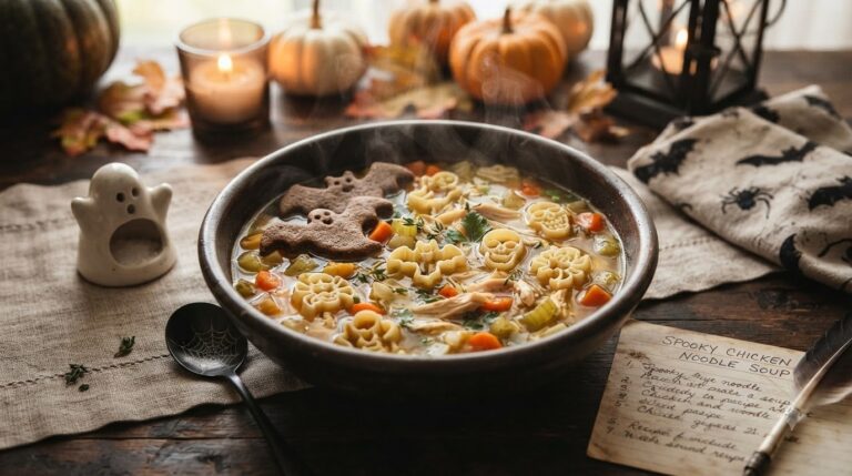 Spooky Chicken Noodle Soup Spooky Chicken Noodle Soup