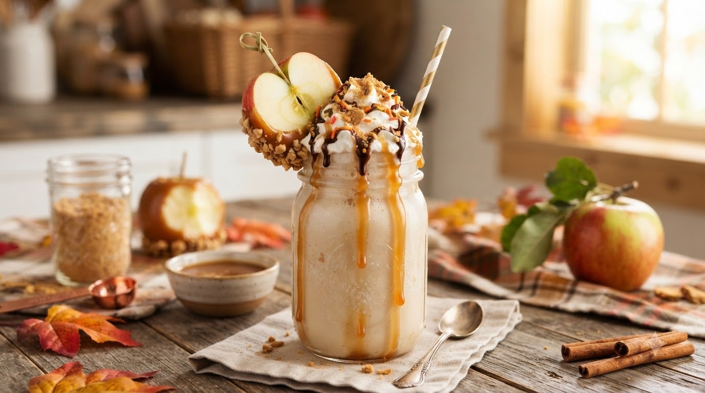 Caramel Apple Milkshake Caramel Apple Milkshake
