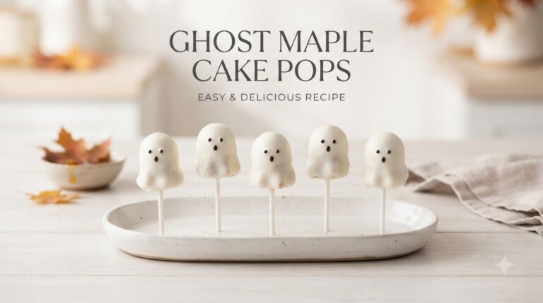 Ghost Maple Cake Pops