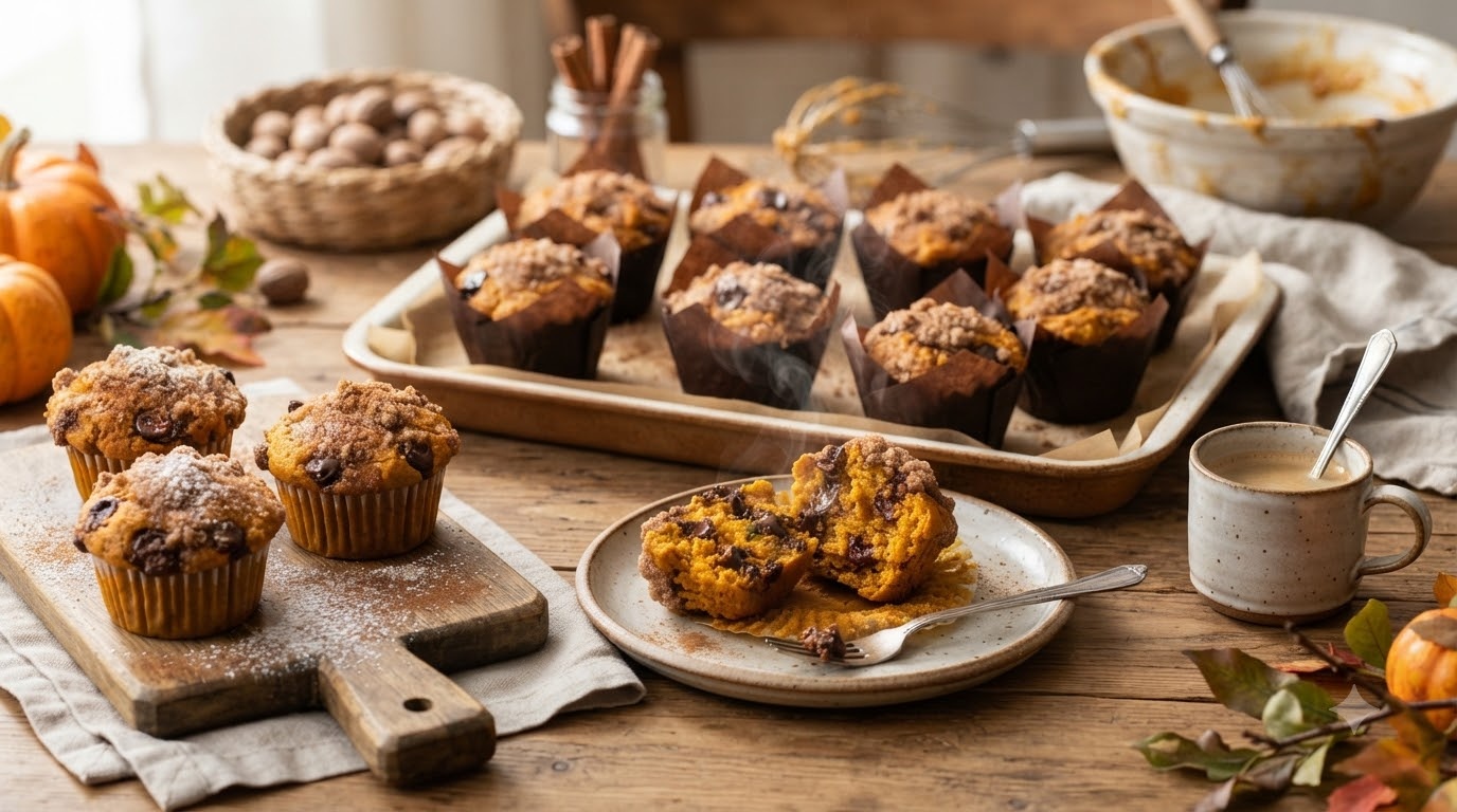 Pumpkin Chocolate Chip Muffins Pumpkin Chocolate Chip Muffins