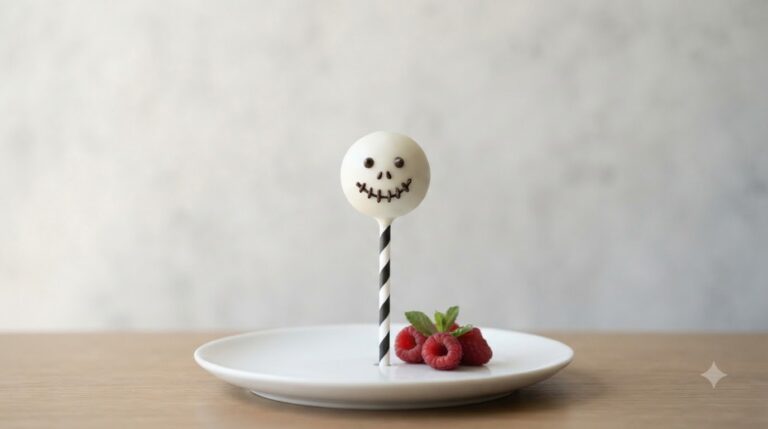 Skeleton Raspberry Cake Pops