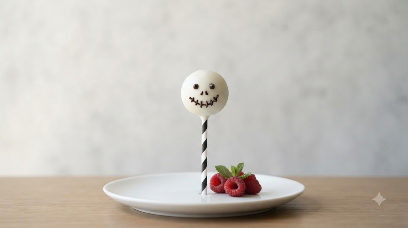 Skeleton Raspberry Cake Pops