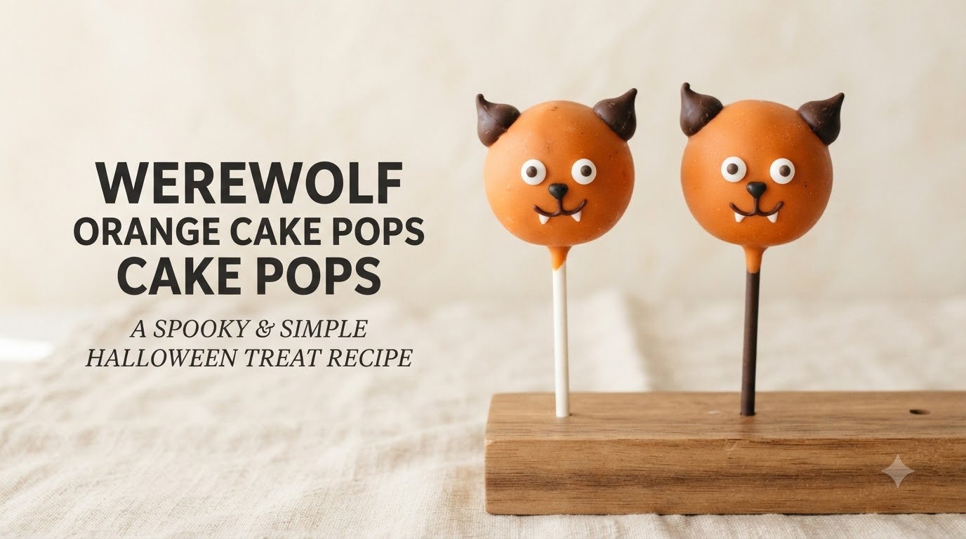 Werewolf Orange Cake Pops