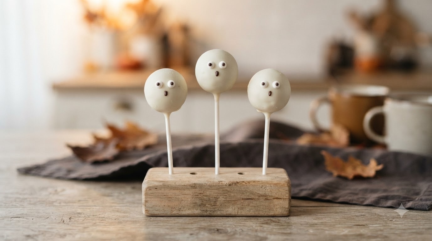 Haunted Lemon Cake Pops
