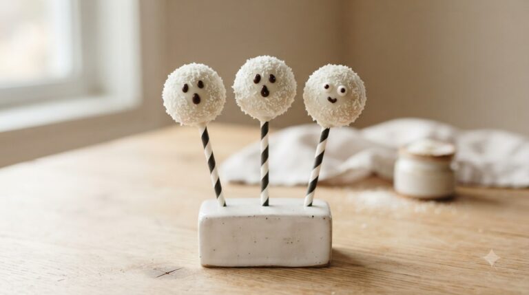 Spooky Coconut Cake Pops