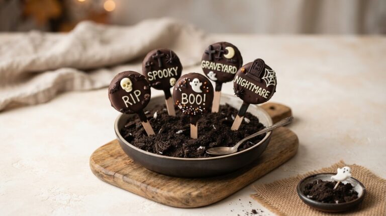 Graveyard Apple Cake Pops