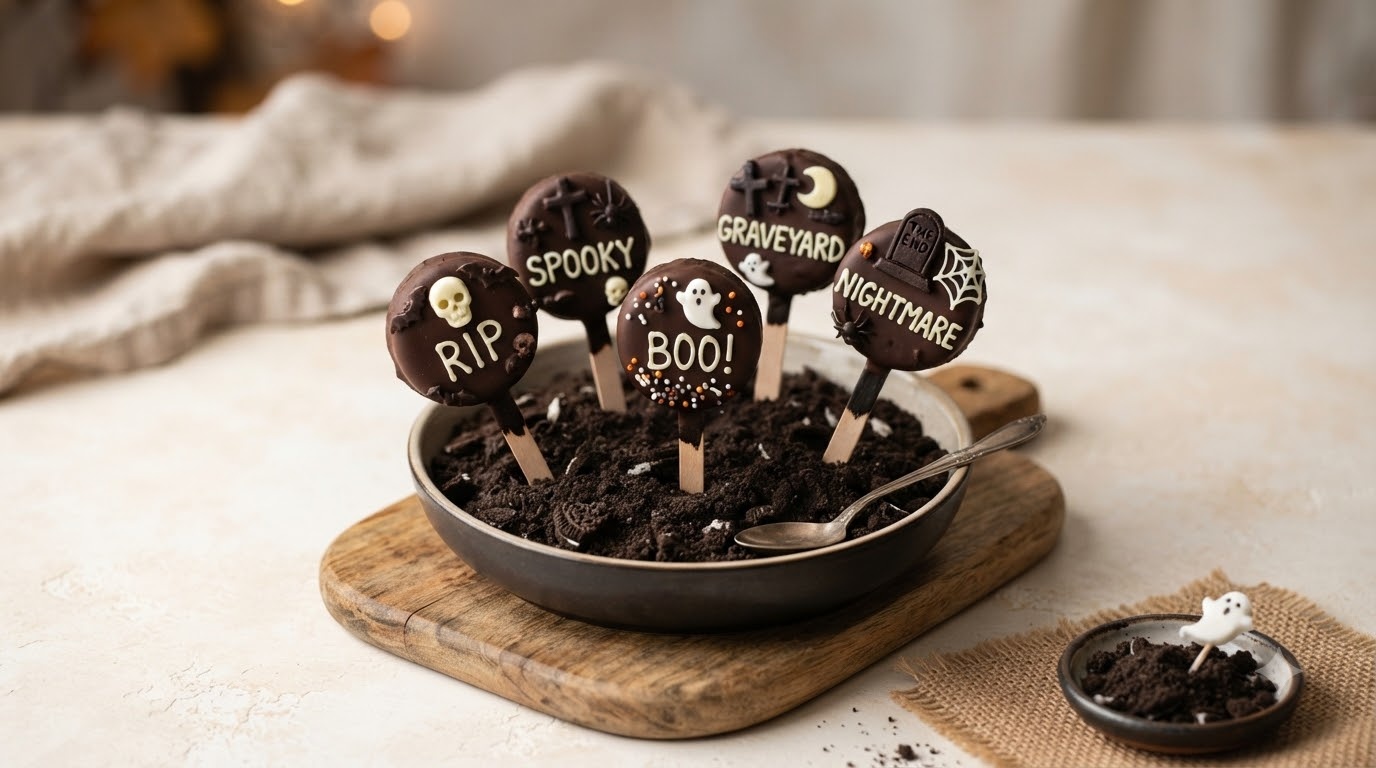Graveyard Apple Cake Pops