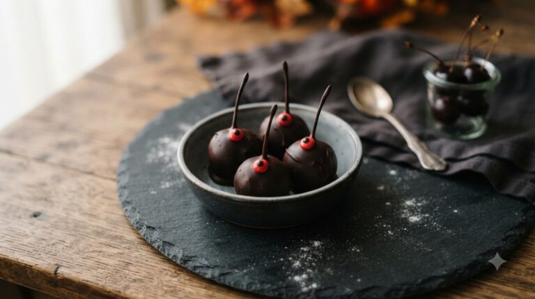Spooky Cherry Truffles
