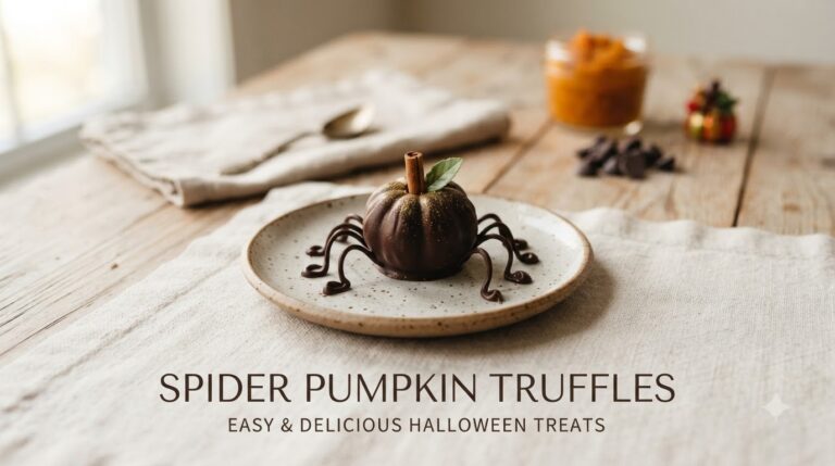 Spider Pumpkin Truffles